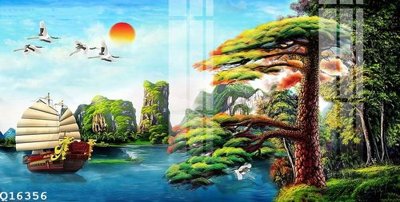 File ảnh File gốc in tranh tổng hợp Q16356 (gốc) cho trang trí nhà hàng