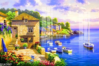 File in trần File gốc in tranh tổng hợp Q16357 (bản gốc) hoa văn