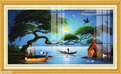 Ảnh gốc File gốc in tranh tổng hợp Q1656 (siêu chi tiết) để in ấn