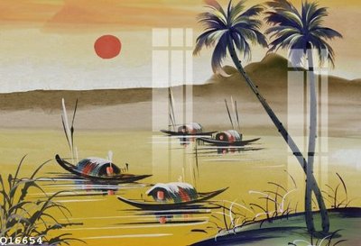 Download file gốc File gốc in tranh tổng hợp Q16654 (in lụa) tranh 3D