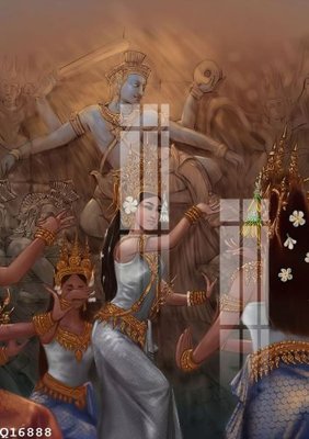 Tải file PSD File gốc in tranh tổng hợp Q16888 (nguyên layer) để in