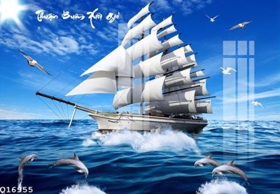 File tranh File gốc in tranh tổng hợp Q16955 (bản gốc) in lụa dán tường