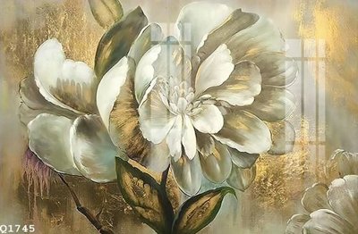 File gốc File gốc in tranh tổng hợp Q1745 (in lụa) hoa văn cổ điển