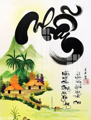 File gốc File gốc in tranh tổng hợp Q17496 (in tráng gương) nghệ thuật