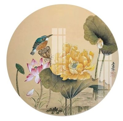 File tranh File gốc in tranh tổng hợp Q1828 (bản gốc) in lụa 3D