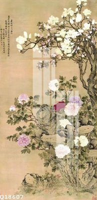 File gốc File gốc in tranh tổng hợp Q18607 (in lụa) tranh phong thủy