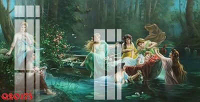 File tranh File gốc in tranh tổng hợp Q20173 (ảnh gốc) in trần 3D