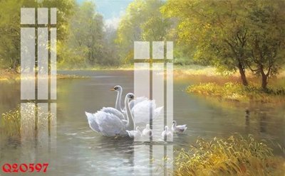 File in trần File gốc in tranh tổng hợp Q20597 (bản gốc) hoa văn