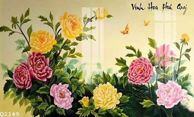 File in mica File gốc in tranh tổng hợp Q2149 (ảnh gốc) đẹp