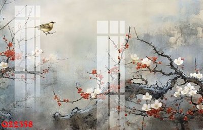 File tranh File gốc in tranh tổng hợp Q22358 (bản gốc) in lụa 5D