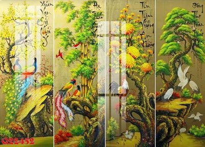 File in trần File gốc in tranh tổng hợp Q22452 (bản gốc 3D) sống động