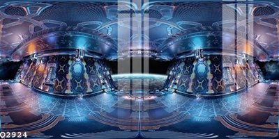 File tranh File gốc in tranh tổng hợp Q2924 (ảnh gốc) in trần 3D