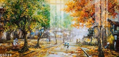 File in trần File gốc in tranh tổng hợp Q3028 (bản gốc) mây trời