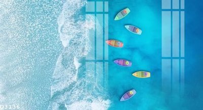 File in trần File gốc in tranh tổng hợp Q3136 (bản gốc) hoa văn