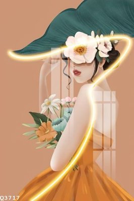 File PSD File gốc in tranh tổng hợp Q3717 (gốc) cho designer