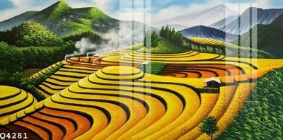 File gốc File gốc in tranh tổng hợp Q4281 (in lụa) trang trí tường