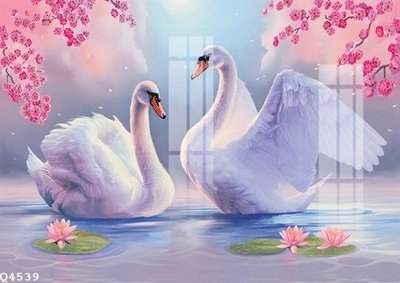 File tranh File gốc in tranh tổng hợp Q4539 (bản gốc) in lụa dán tường