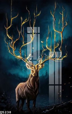 File in trần File gốc in tranh tổng hợp Q5238 (file gốc) hoa văn 3D