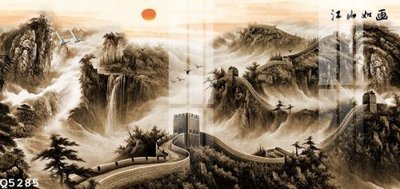 File gốc File gốc in tranh tổng hợp Q5285 (in tráng gương) hiện đại