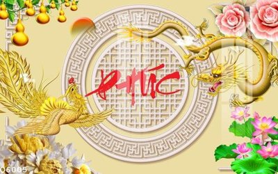 Tải file File gốc in tranh tổng hợp Q6005 (gốc) chủ đề phong thủy