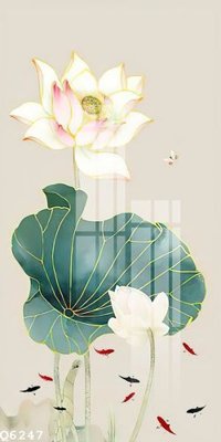 File tranh File gốc in tranh tổng hợp Q6247 (bản gốc) in lụa dán tường