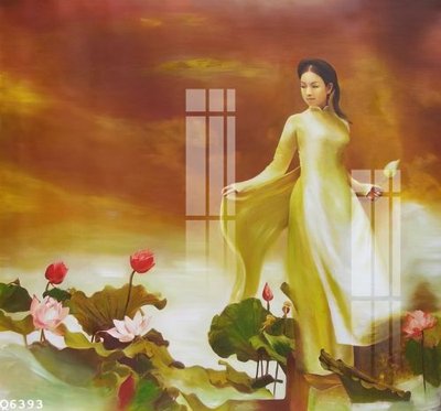 File tranh File gốc in tranh tổng hợp Q6393 (bản gốc) in lụa 5D