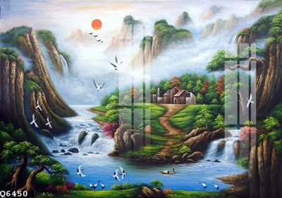 File tranh File gốc in tranh tổng hợp Q6450 (bản gốc) trang trí văn phòng