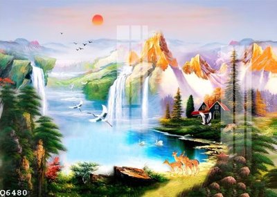 File tranh in tráng gương File gốc in tranh tổng hợp Q6480 (siêu nét)