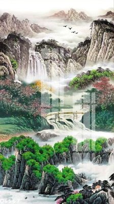 File tranh File gốc in tranh tổng hợp Q6567 (bản gốc) in lụa 5D