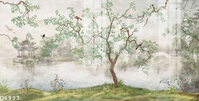 File in trần File gốc in tranh tổng hợp Q6993 (bản gốc 3D) sống động