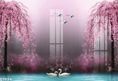 File in trần File gốc in tranh tổng hợp Q7034 (file gốc) xuyên sáng