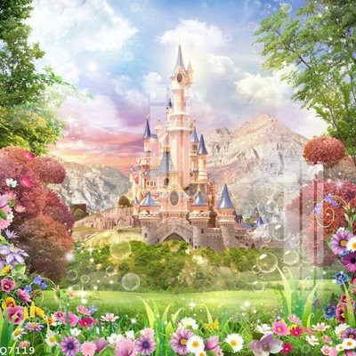 File tranh gốc in trần nhà File gốc in tranh tổng hợp Q7119 3D