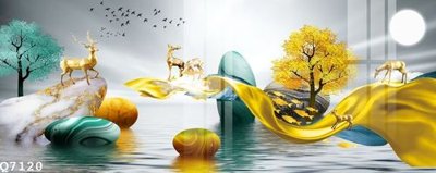 File gốc File gốc in tranh tổng hợp Q7120 (in tráng gương) nghệ thuật