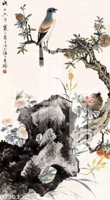 Download file gốc File gốc in tranh tổng hợp Q7803 (in lụa) tranh 3D