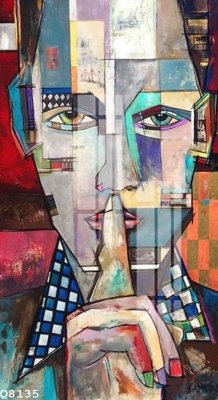 File in trần File gốc in tranh tổng hợp Q8135 (bản gốc 3D) sống động