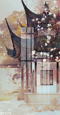 File gốc File gốc in tranh tổng hợp Q8172 (in lụa) họa tiết 3D