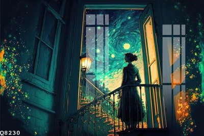 File in trần File gốc in tranh tổng hợp Q8230 (bản gốc) hoa văn