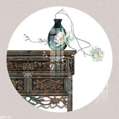 File gốc File gốc in tranh tổng hợp Q8533 (phong cách) châu Âu