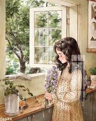 File gốc File gốc in tranh tổng hợp Q8594 (in mica) trang trí