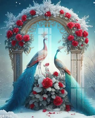 File in trần File gốc in tranh tổng hợp Q8750 (bản gốc) trời sao