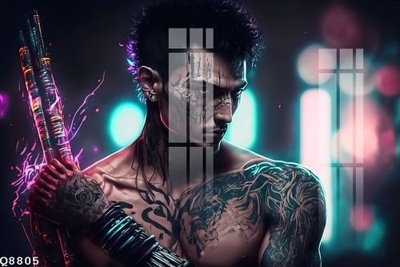 Tệp tin gốc File gốc in tranh tổng hợp Q8805 (dùng cho in ấn) chuyên nghiệp