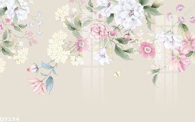 Download file gốc File gốc in tranh tổng hợp Q9194 (in lụa) hoa lá