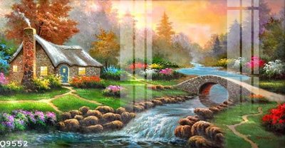 File in mica File gốc in tranh tổng hợp Q9552 (bản gốc) làm vách ngăn