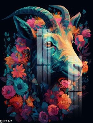 File tranh gốc PSD File gốc in tranh tổng hợp Q9747 còn nguyên layer