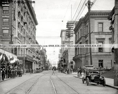 File ảnh Royal Street_ 1910 (gốc) trang trí khách sạn