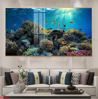 Tải file Tranh cửu ngư quần hội sen cá S1001 (gốc) làm tranh trang trí