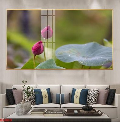 File in ấn chuyên nghiệp Tranh cửu ngư quần hội sen cá S1003 (file gốc)