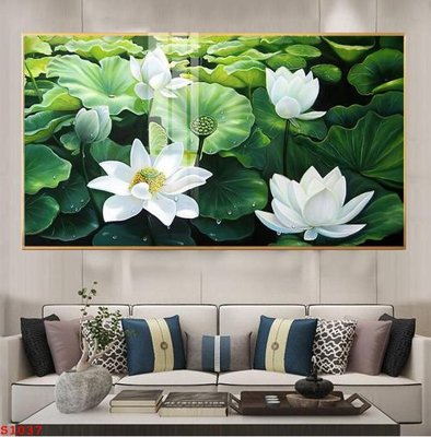 Tải file Tranh cửu ngư quần hội sen cá S1037 (gốc) in nhanh