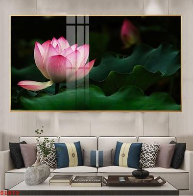 File gốc in ấn Tranh cửu ngư quần hội sen cá S1072 chuẩn màu CMYK