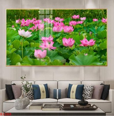 File PSD Tranh cửu ngư quần hội sen cá S1280 (chất lượng in ấn)